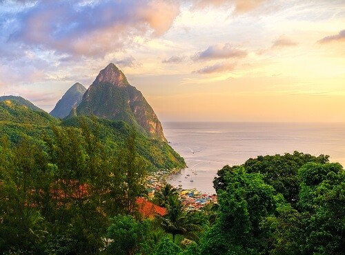 St Lucia Pitons