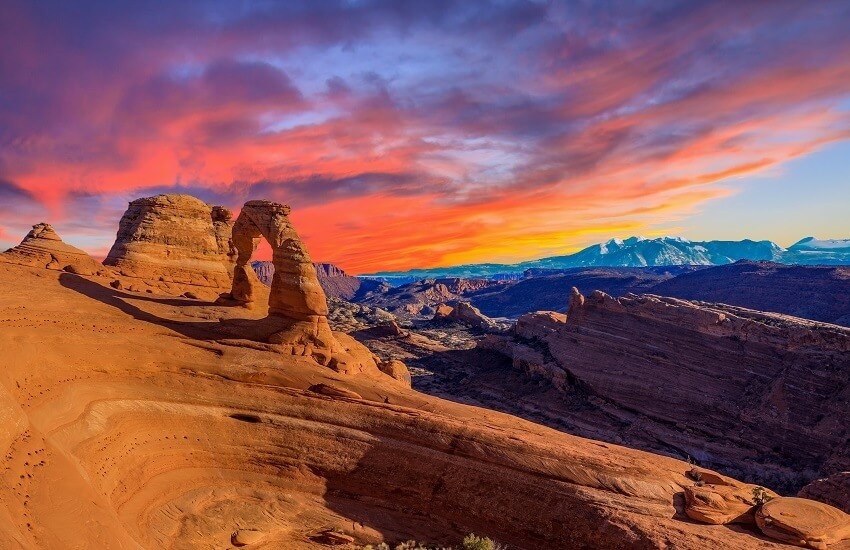Panorama of Arches National Park