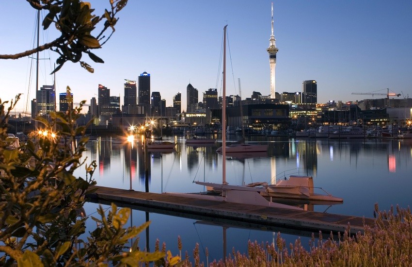 Auckland Harbour At Night