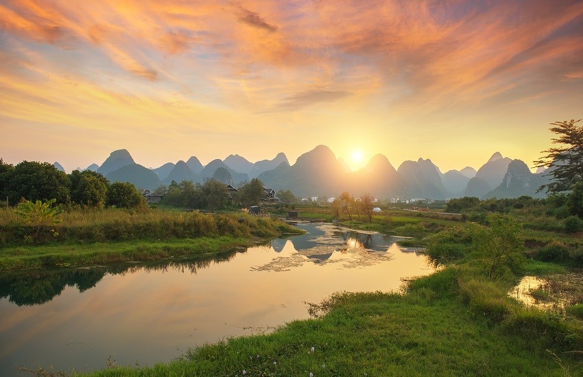 landscape in Yangshuo Guilin