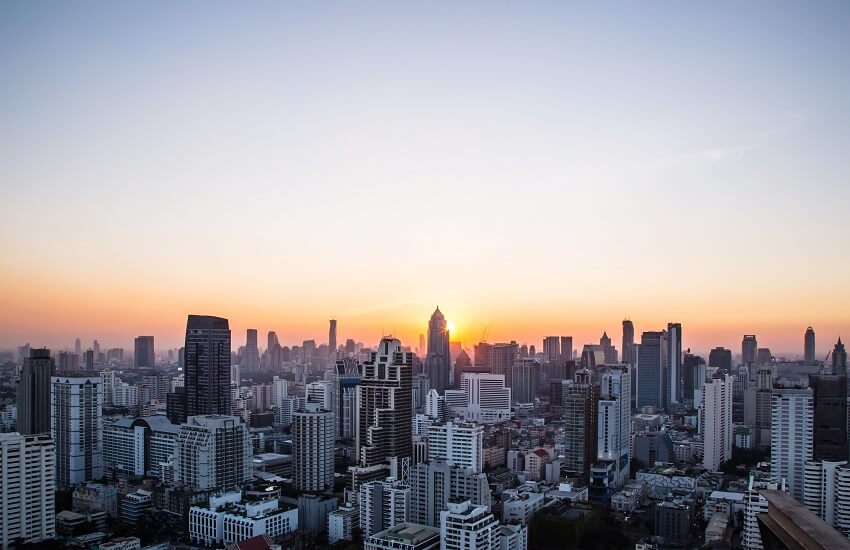 Johannesburg Skyline Sunset