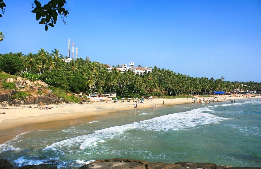 Tropical beach in Kerala