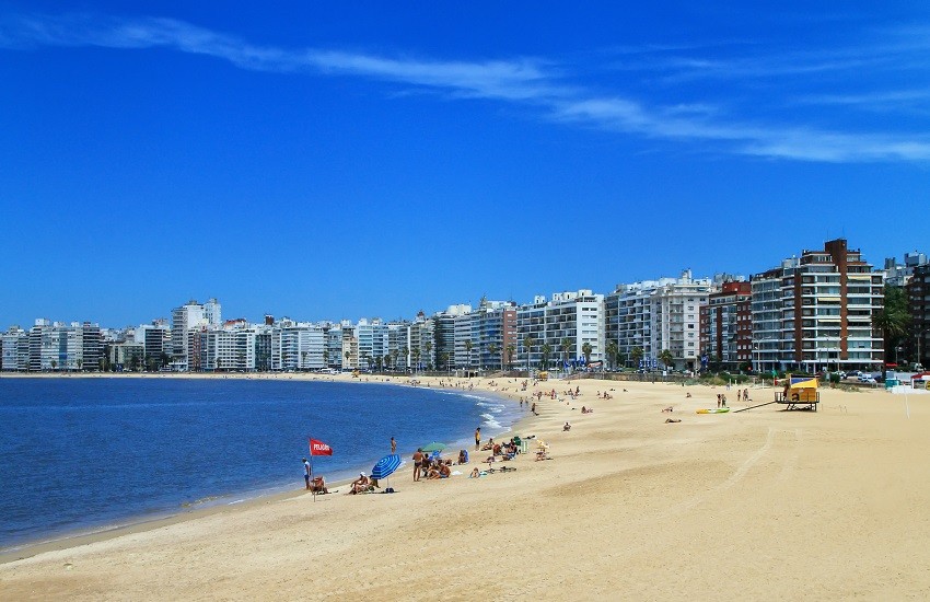 Montevideo Pocitos Beach.