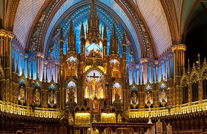 The Notre-Dame Basilica in Montreal