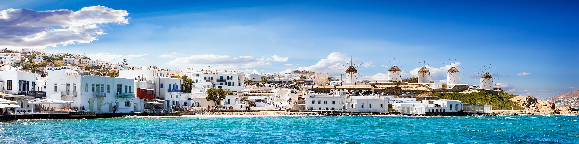 Santorini and Mykonos