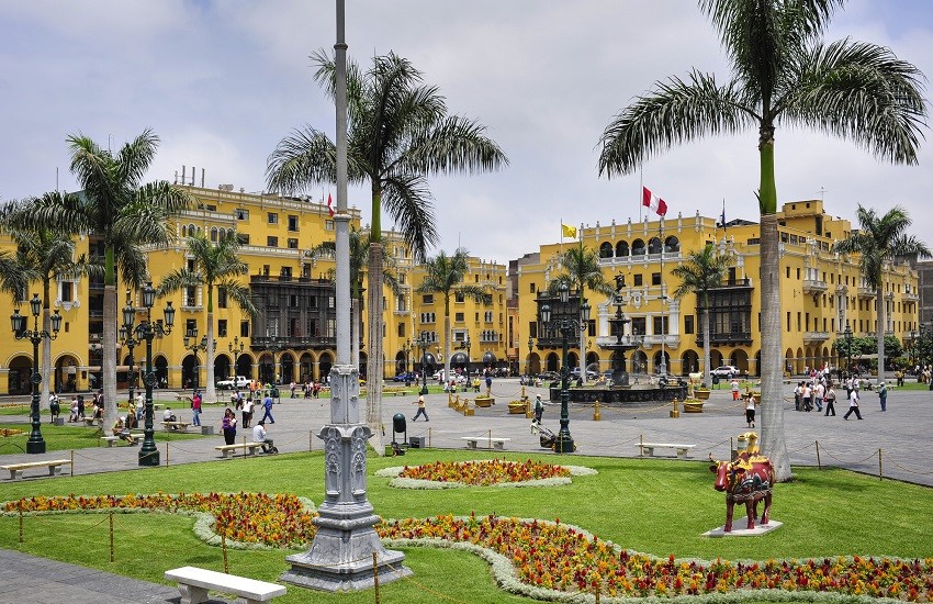 Plaza de armas in Lima