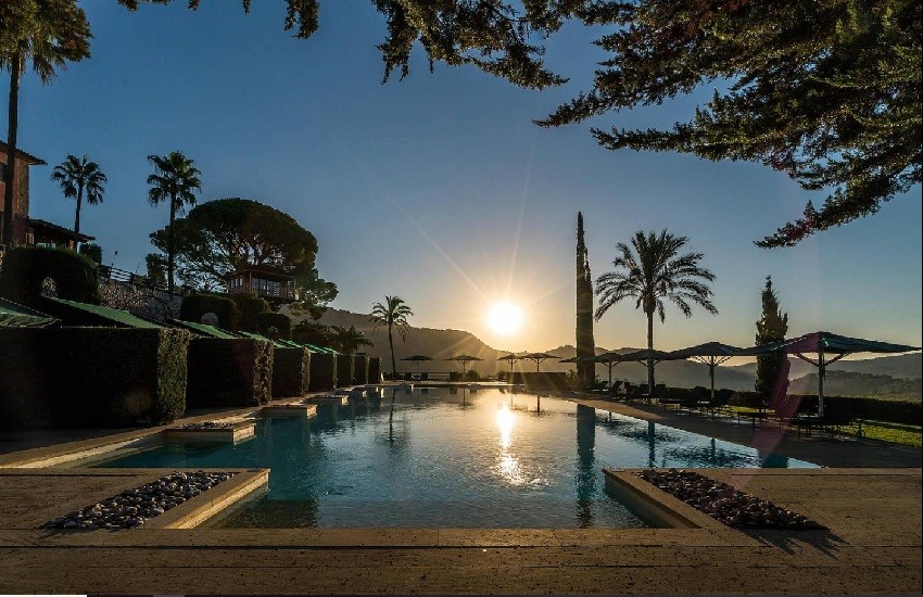 Pool At Sunset
