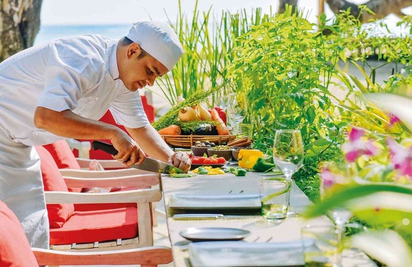 Restaurant Chefs Herb Garden