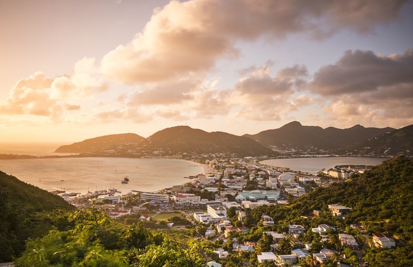 Sint Maarten Philipsburg Aerial