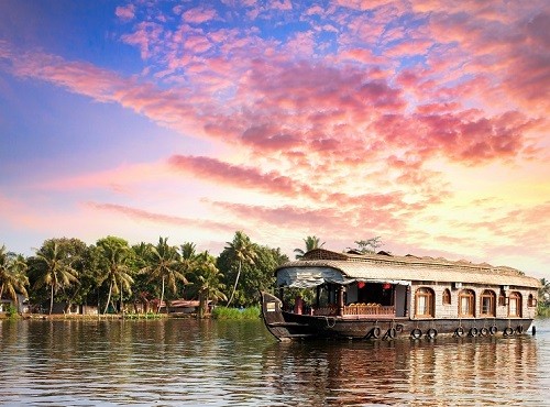 House boat in backwaters