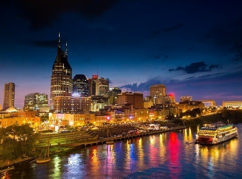 Nashville, Tennessee downtown skyline