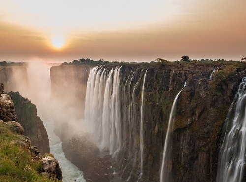 Victoria Falls sunset