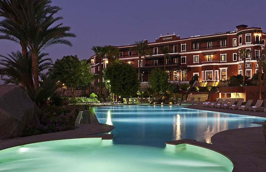 Hotel Pool At Night