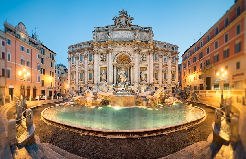 Rome Trevi Fountain.