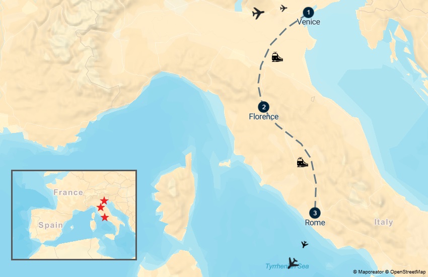 Venice, Florence & Rome