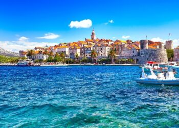 Title Yachting harbor of Hvar island